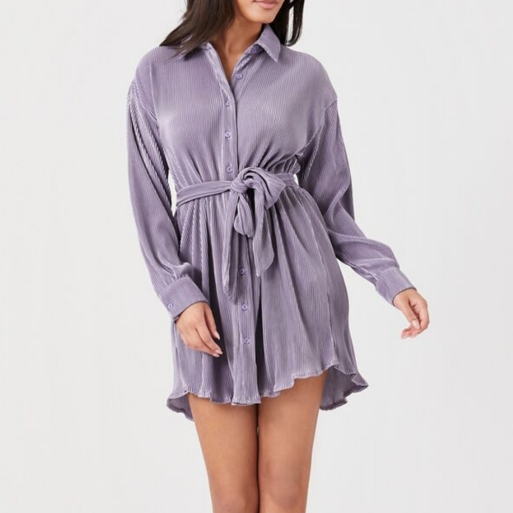 Forever 21 nwt tie waist shirt dress